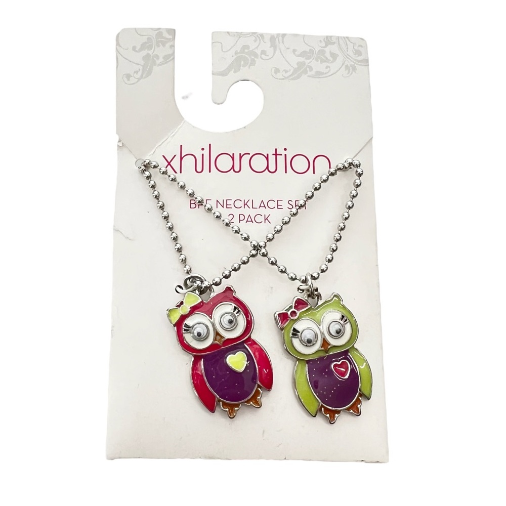 2013 xhilaration BFF Owl friendship necklaces NWT